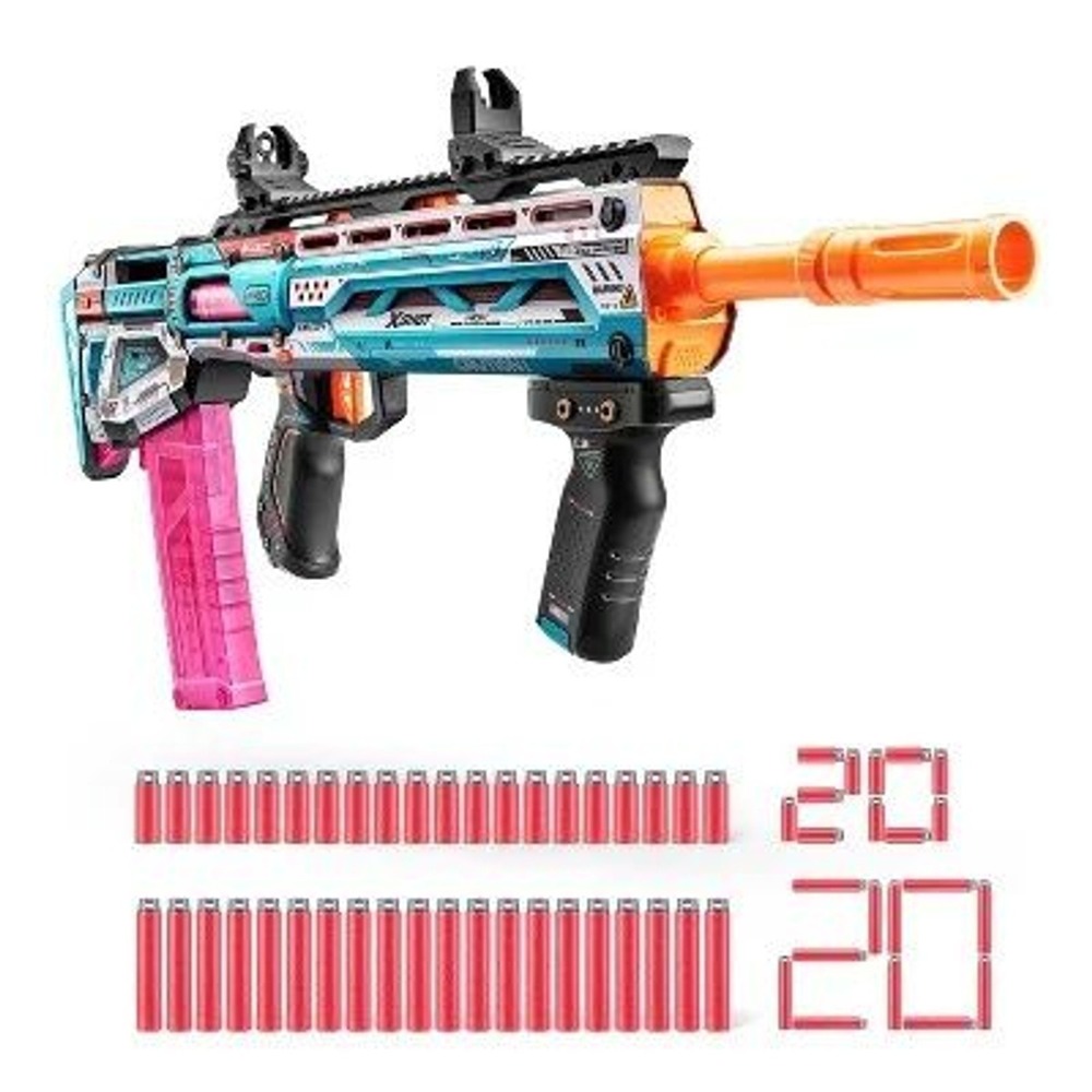 XSHOT Insanity Manic Dart Blaster Toy Gun with 40 Air Pocket Darts